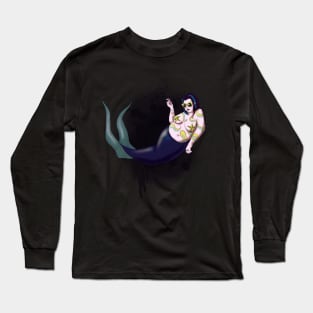 Gothic Mermaid Long Sleeve T-Shirt